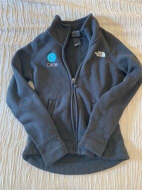 The North Face Circle Surrogacy Black Full-Zip Fleece Jacket
